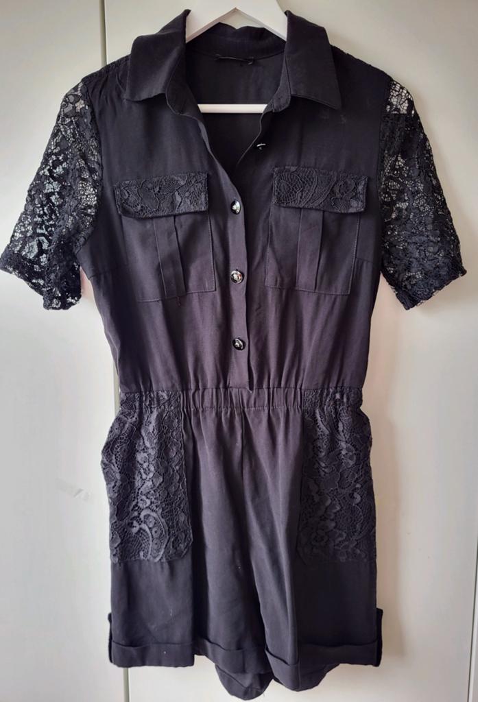 Fracomina jumpsuit in maat 36 of smalle 38, Kleding | Dames, Jumpsuits, Liu Jo Pinko, Zwart, Ophalen of Verzenden, Zo goed als nieuw