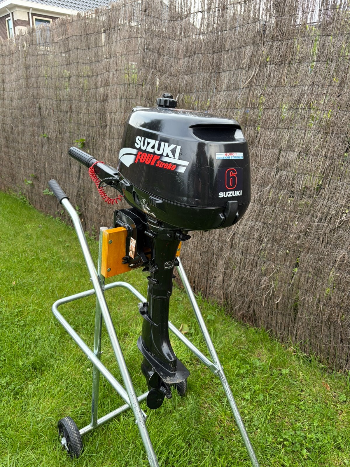 Prachtige Suzuki 6 pk 4 takt korstaart buitenboordmotor, Ophalen, 5 tot 10 pk, Viertaktmotor, Zo goed als nieuw