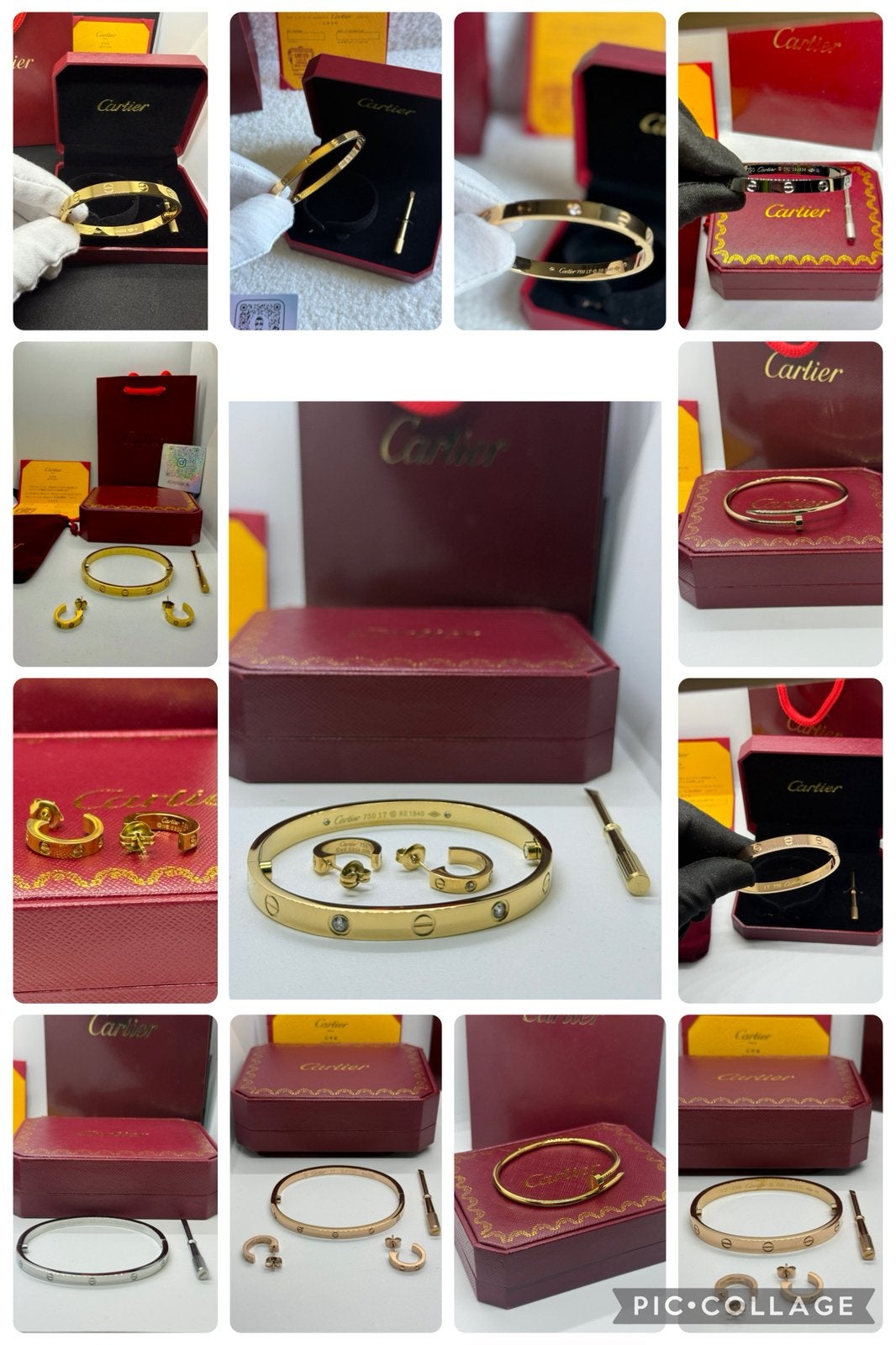 CARTIER LOVE , SPIJKER ARMBANDEN, Sieraden, Tassen en Uiterlijk, Armbanden, Ophalen of Verzenden, Zo goed als nieuw, Overige kleuren