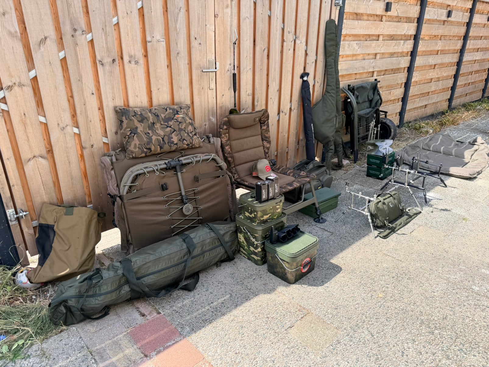 Complete karperset A merken premium, Ophalen, Zo goed als nieuw, Complete set