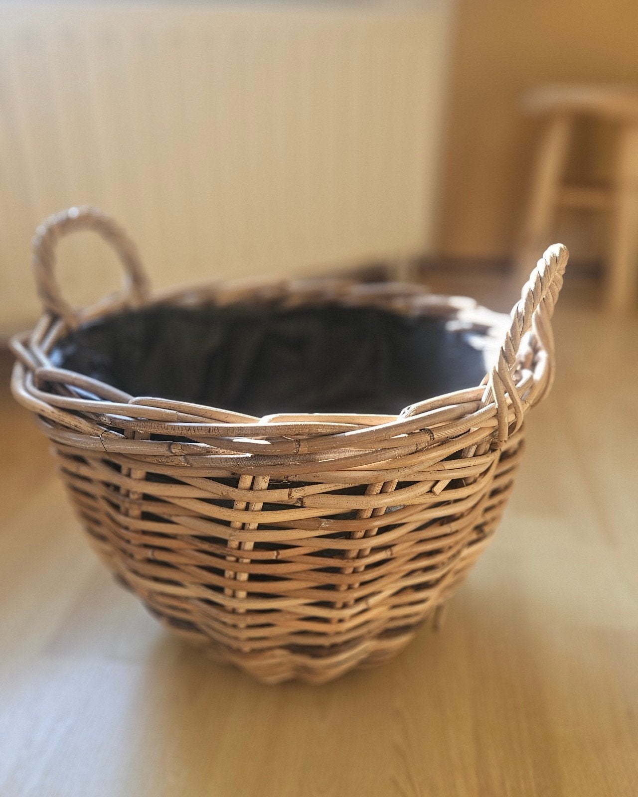 Plantenmand rotan, Tuin en Terras, Ophalen, Overige materialen, Gebruikt, Minder dan 30 cm