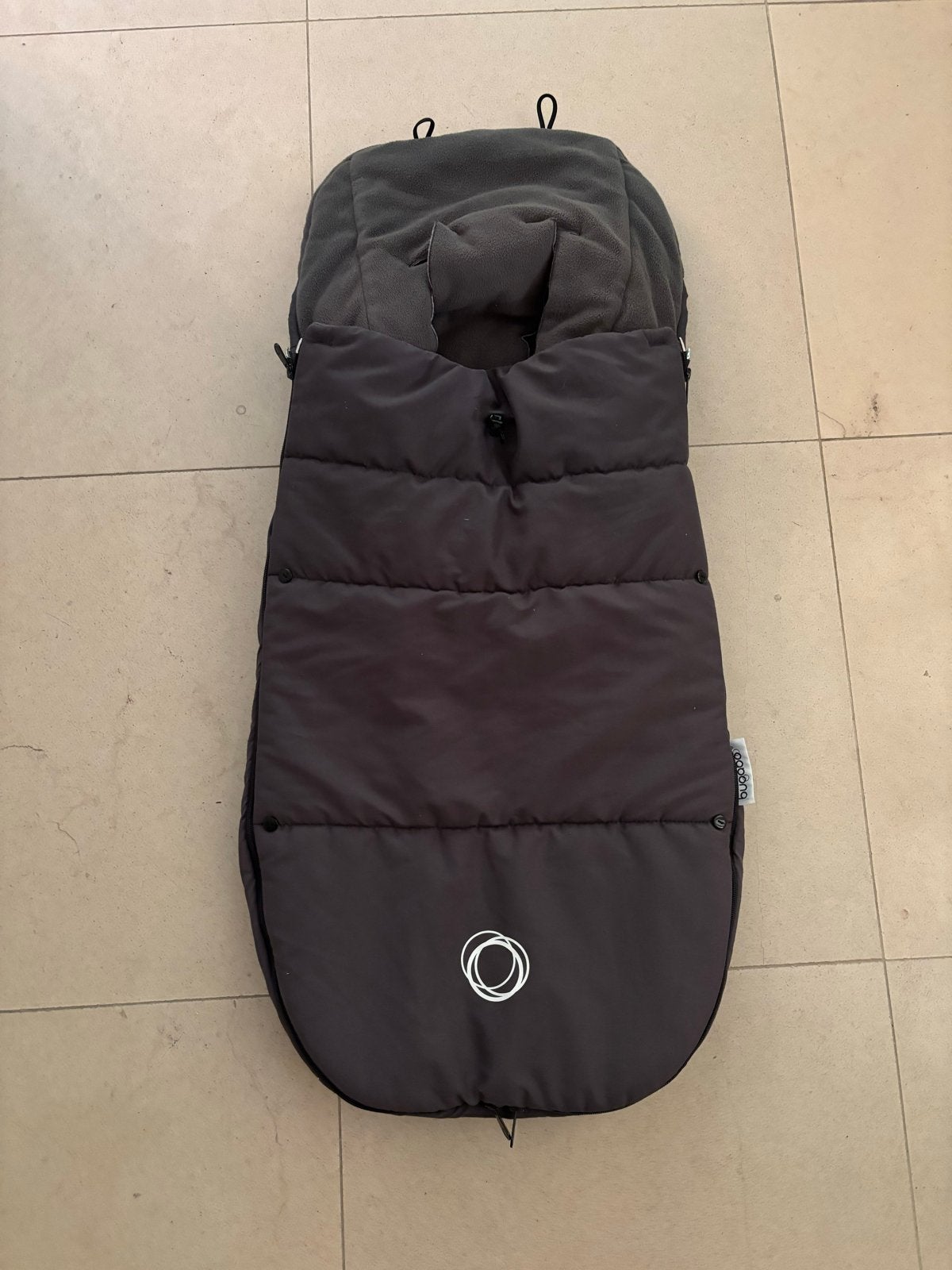 Bugaboo universele Voetenzak - Donker Grijs licht zwart!, Zo goed als nieuw, Wasbaar, Overige merken, Ophalen of Verzenden