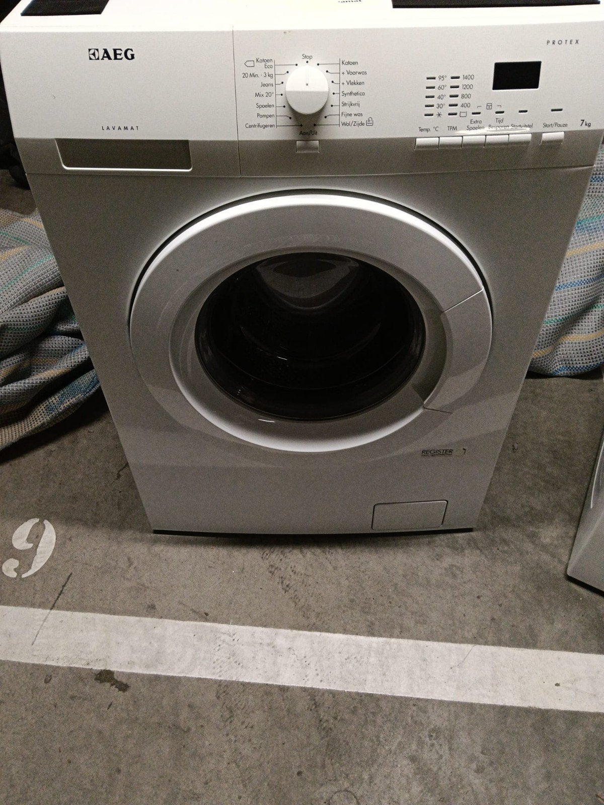 AEG wasmachine 1600 toeren, Witgoed en Apparatuur, Wasmachines, Ophalen, Wolwasprogramma, 85 tot 90 cm