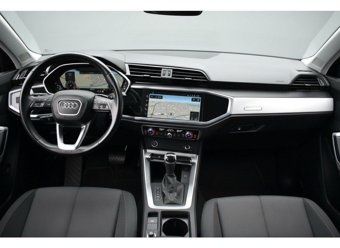 Audi Q3 35TFSI 150PK S-TRONIC PRO LINE VIRTUAL/PDC/NAVI, Auto's, 15 km/l, 4 cilinders, 1505 kg, Zwart