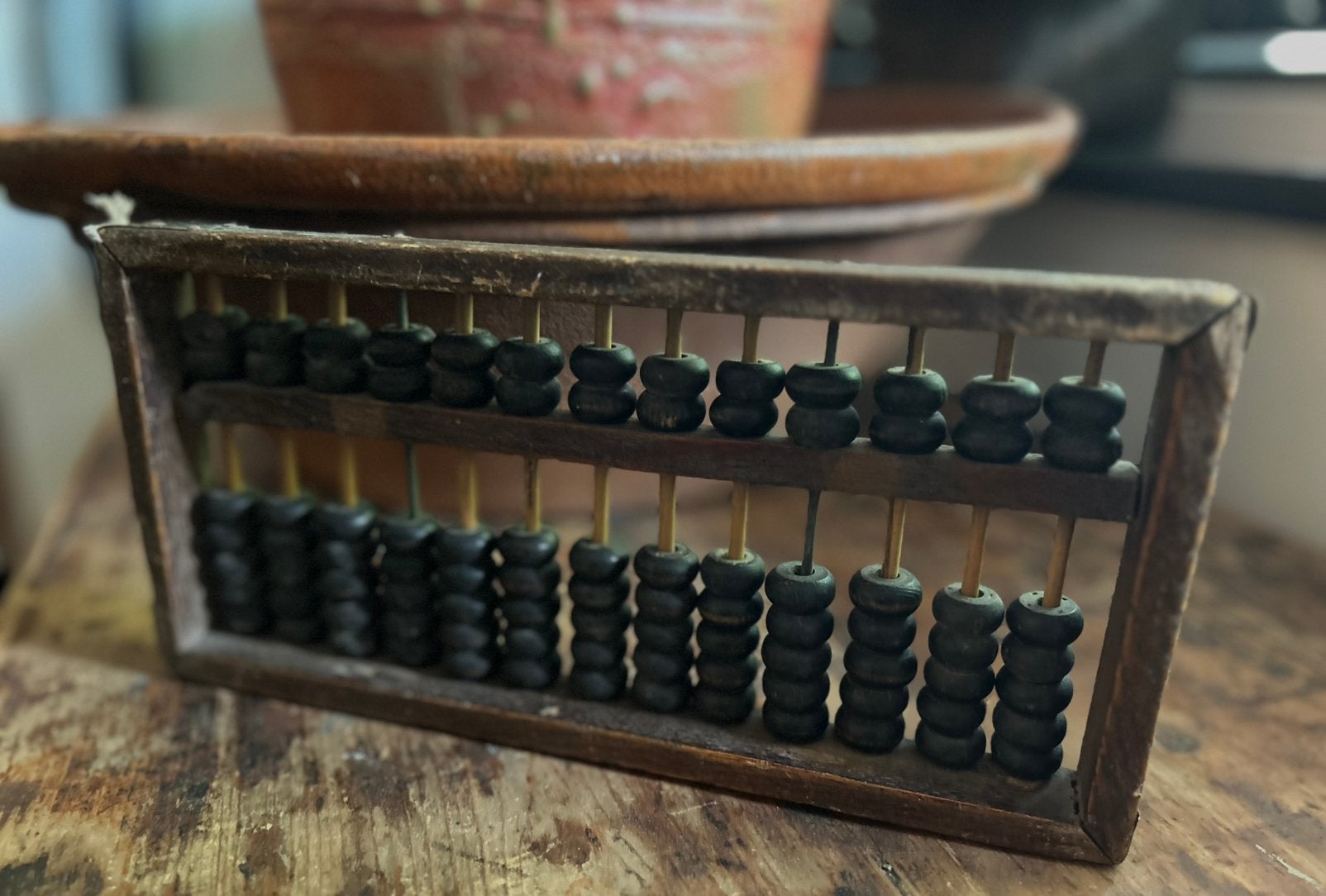 Oude Chinese abacus telraam oosters sober sleets, Ophalen of Verzenden
