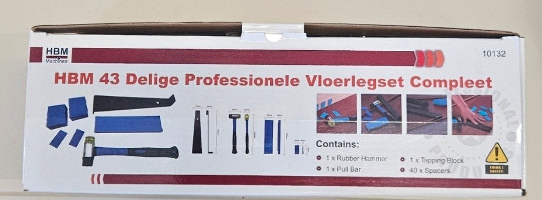 HBM 43-delige Professionele Vloerlegset Compleet, Doe-het-zelf en Verbouw, Overige materialen, 50 tot 150 cm, Nieuw, Ophalen of Verzenden