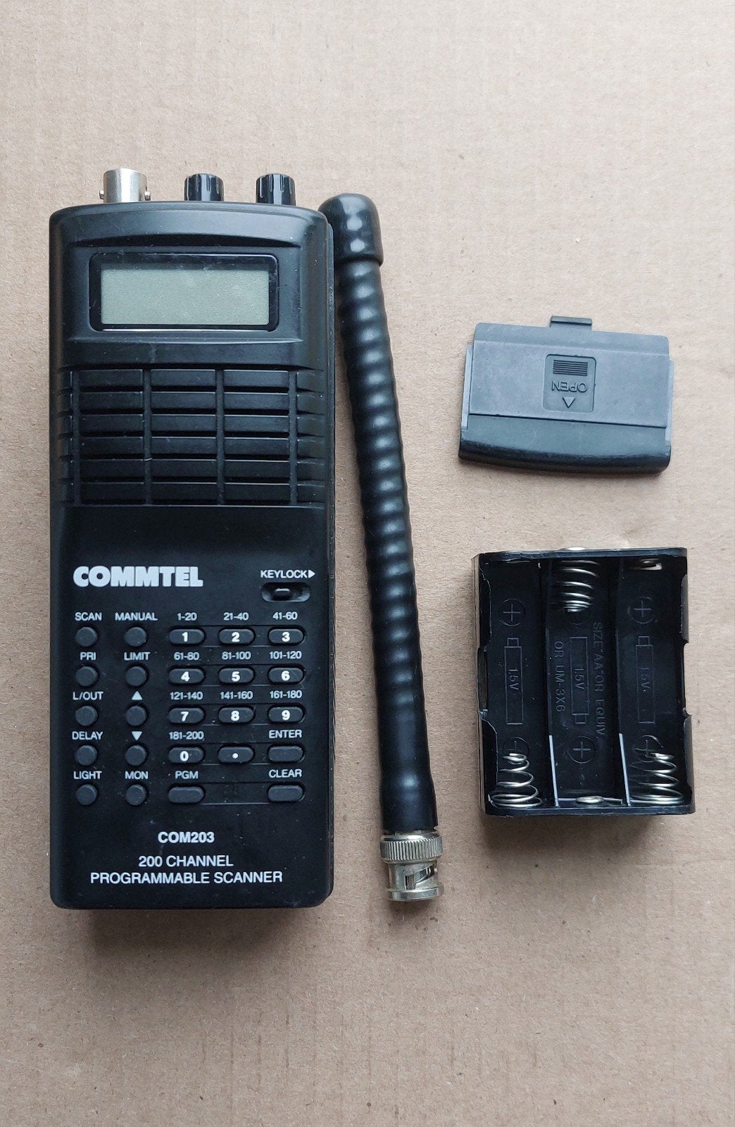 Commtel scanner (203) 200- kanaalsscanner, Ophalen of Verzenden, Zo goed als nieuw, Communicatie