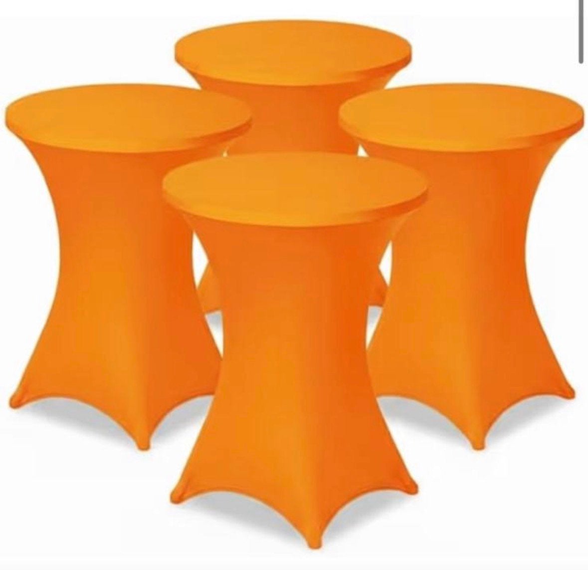 Hoes statafel Oranje 8 stuks 1x gebruikt, Ophalen, Zo goed als nieuw