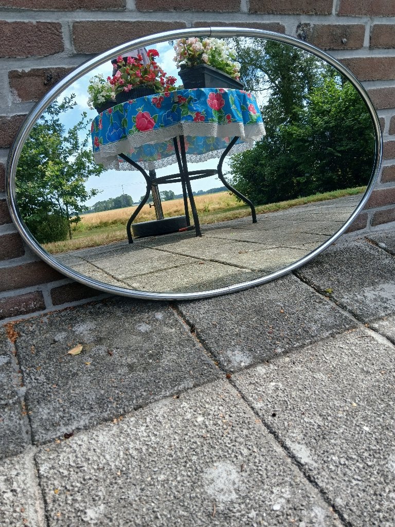 spiegel ovaal, Ophalen, Minder dan 50 cm, Gebruikt, Minder dan 100 cm