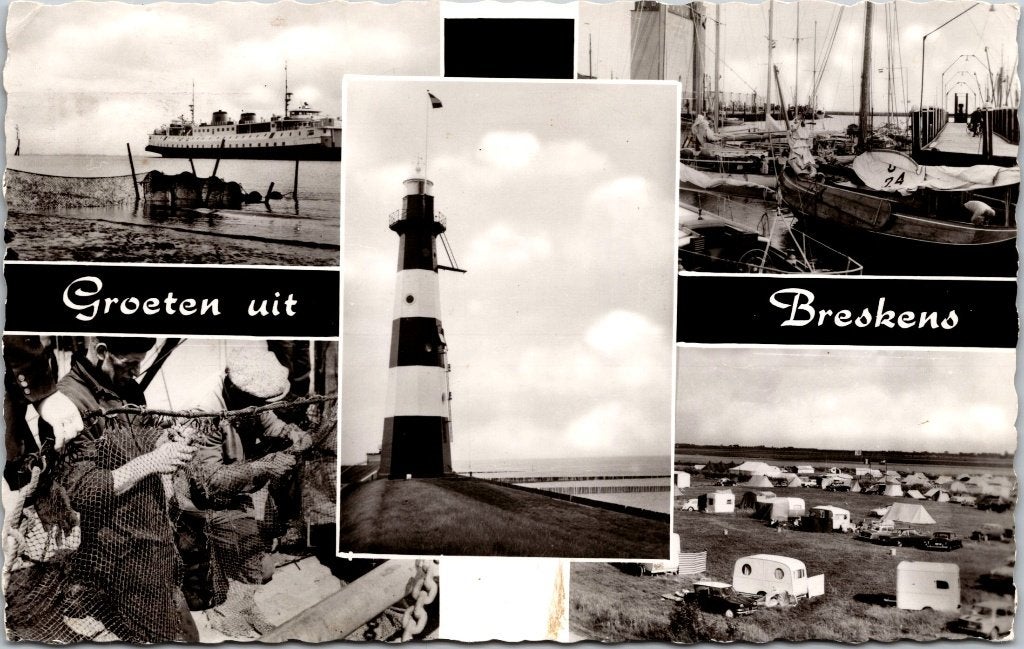 Breskens - 10 ansichtkaarten groeten uit en de forellenfarm, Verzenden, 1960 tot 1980, Gelopen, Zeeland