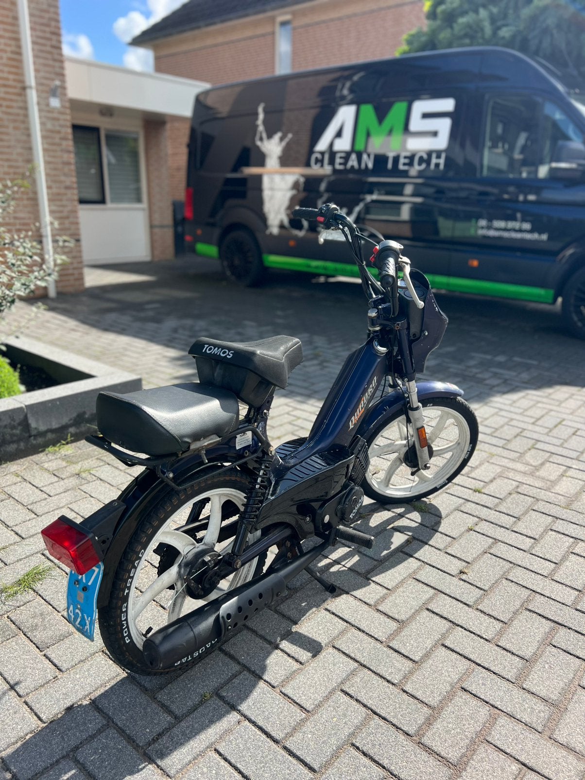 Tomos Quadro 50cc - Blauwe Plaat, Fietsen en Brommers, Ophalen, Zo goed als nieuw, 2 versnellingen, Quadro