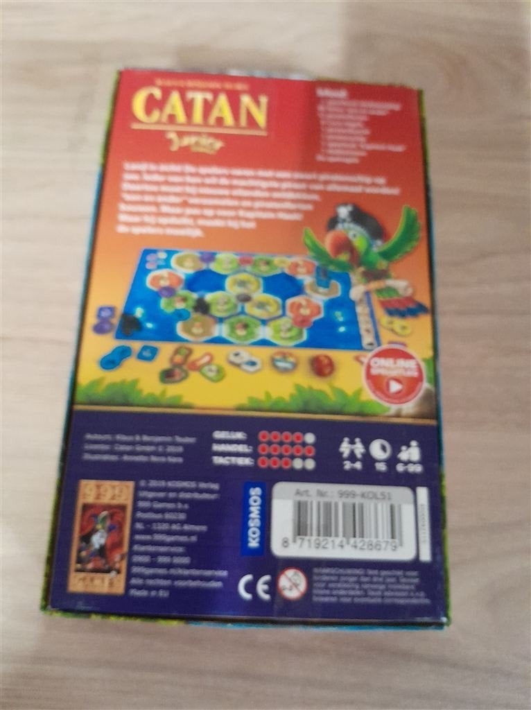Catan junior compact - s3973, Hobby en Vrije tijd, Gezelschapsspellen | Bordspellen, Verzenden, Zo goed als nieuw