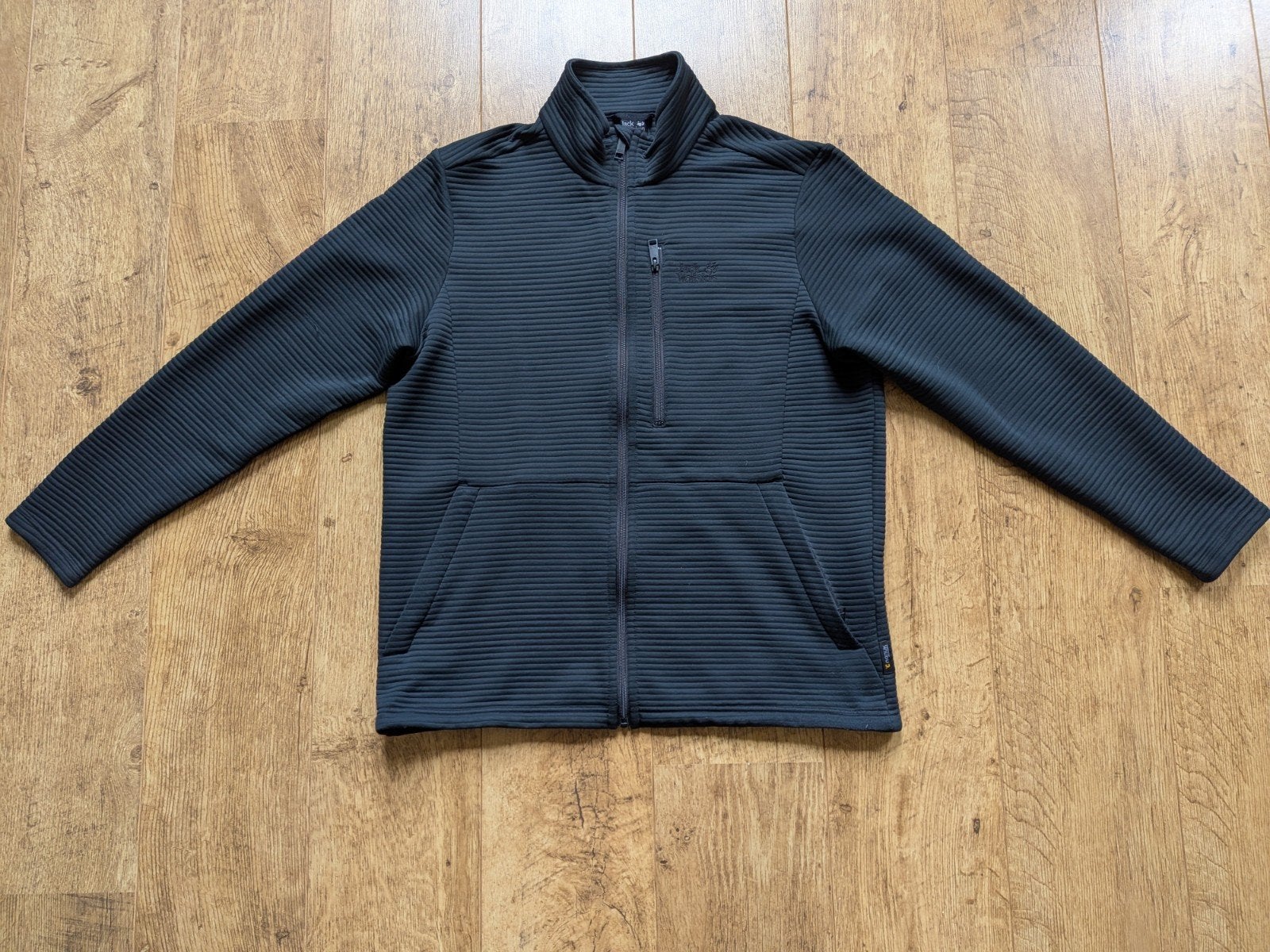 Jack Wolfskin fleecejack, Zwart, Maat 56/58 (XL), Ophalen of Verzenden, Gedragen