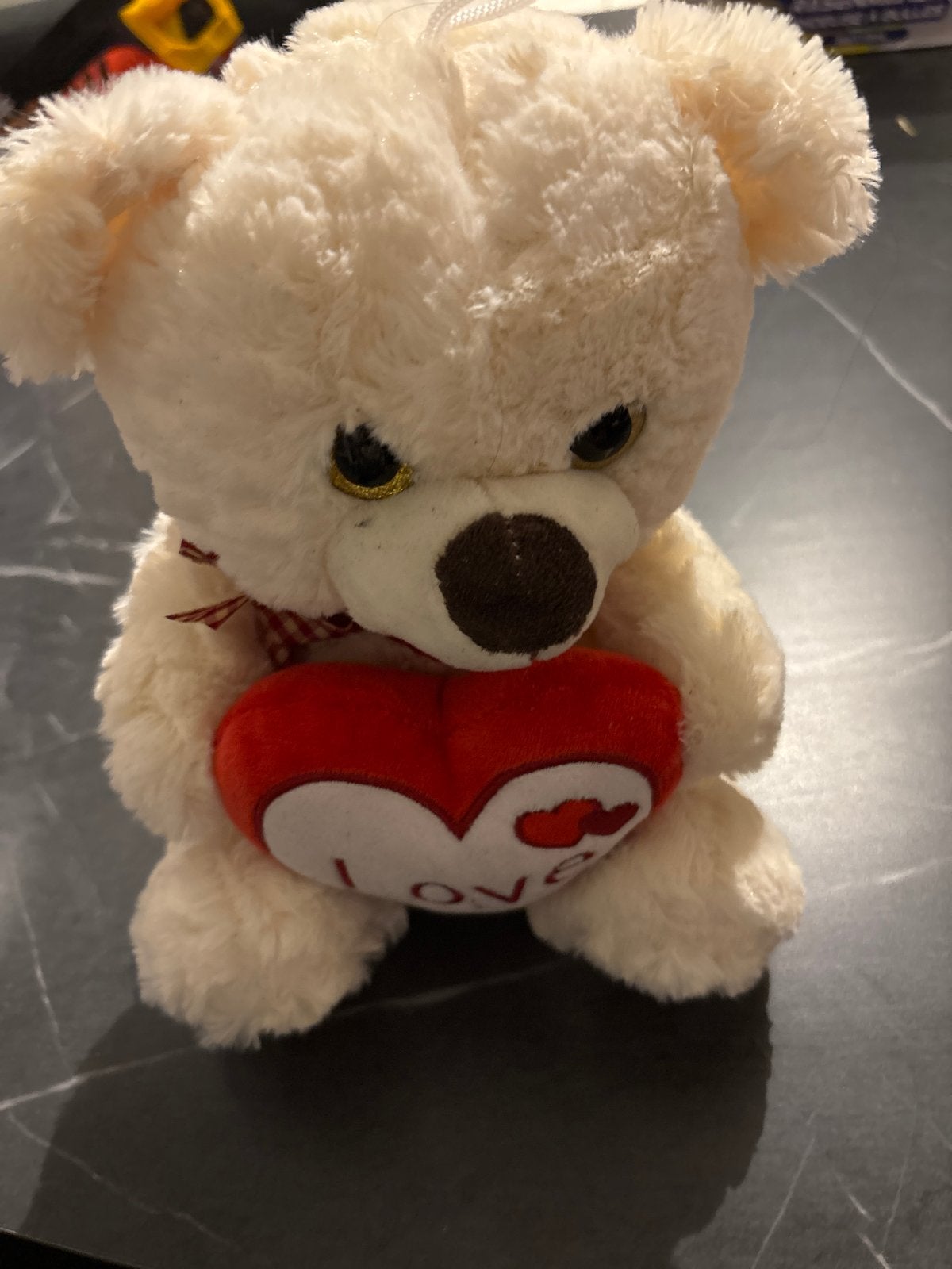 Schattige knuffelbeer met hartje 'Love', Ophalen, Beer, Zo goed als nieuw, Middelgroot (20 tot 80 cm)