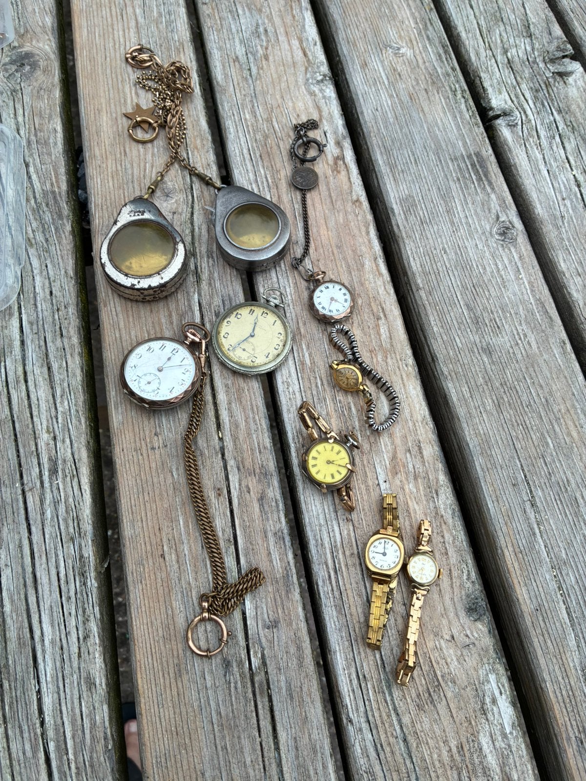 Oude horloges en zakhorloges, Ophalen, Staal, Overige merken