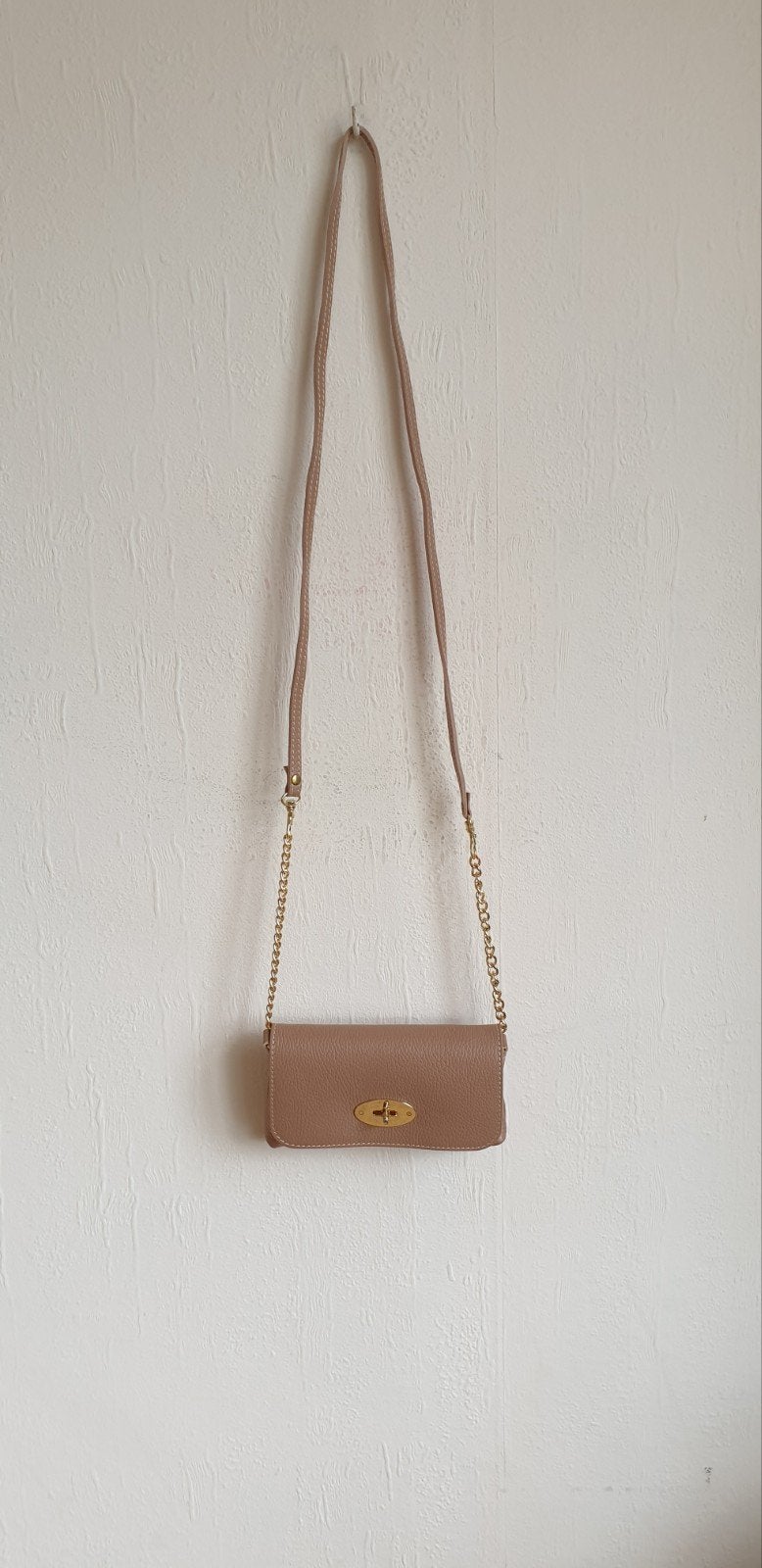 Tasje Genuine Leather- made in Italy., Verzenden, Nieuw, Overige kleuren, Schoudertasje