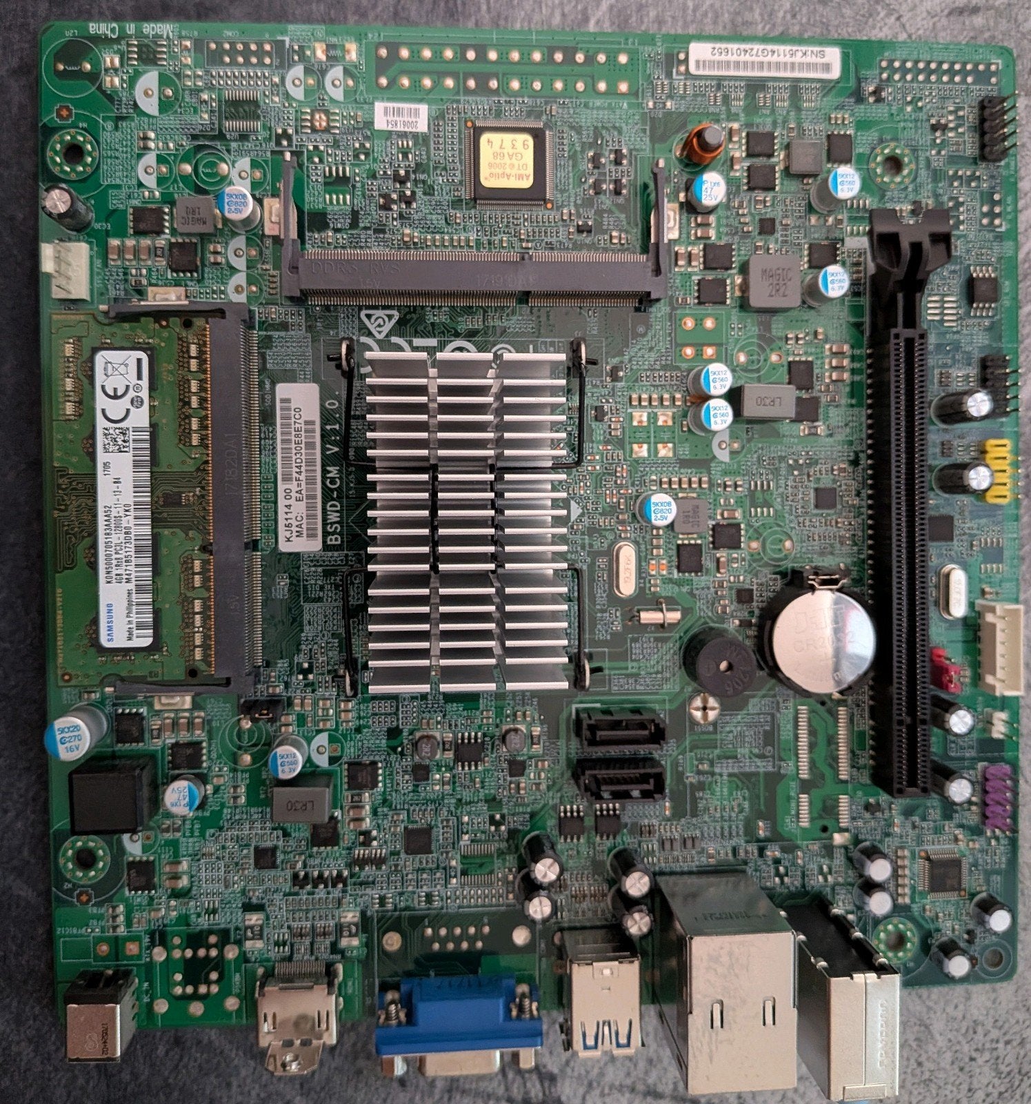 Elitegroup Mini-ITX BSWD-CM V.1.0 Moederbord - Gebruikt, Gebruikt, DDR3, Ophalen of Verzenden, Mini-ITX