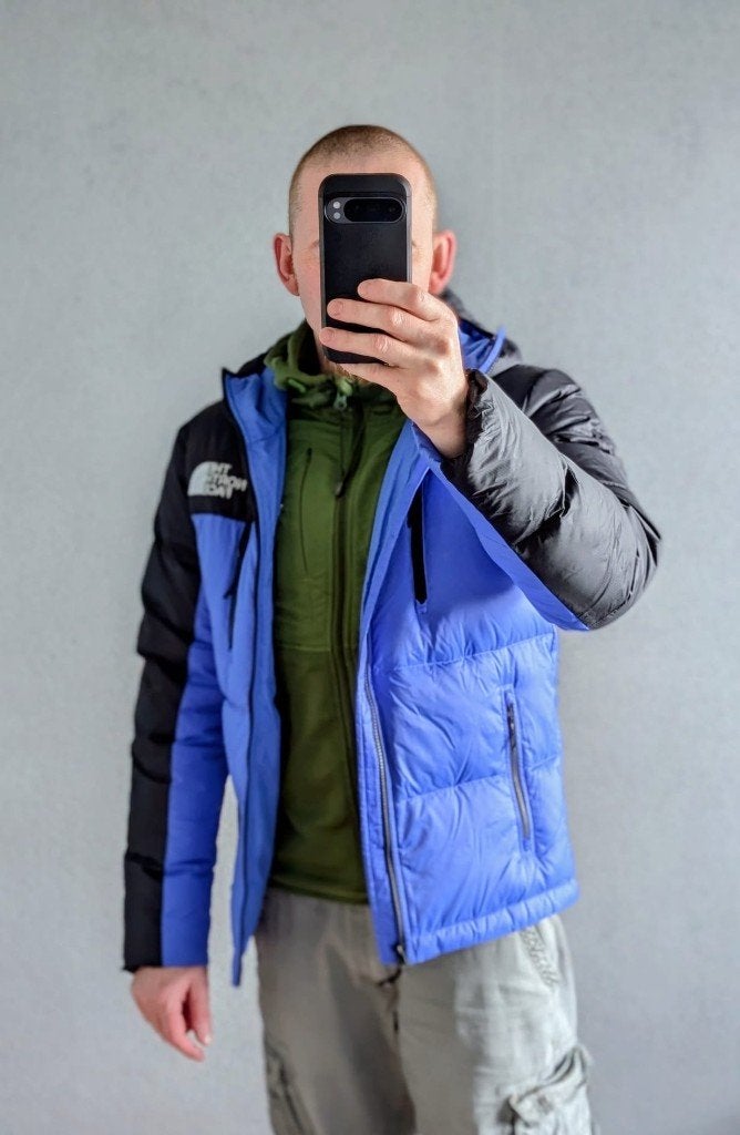 The North Face 550 Down Winterjas – zo goed als nieuw!, Blauw, Ophalen of Verzenden, Zo goed als nieuw, The North Face