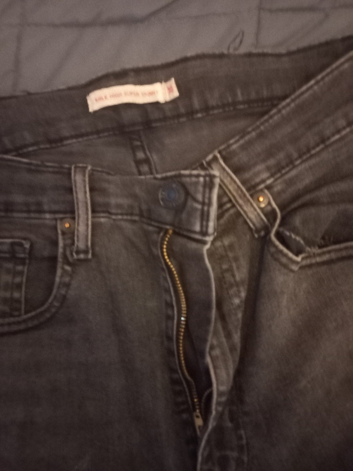 Levi's Mile High Skinny Jeans - Maat 30, Zwart, Ophalen of Verzenden, Maat 36 (S), Lang