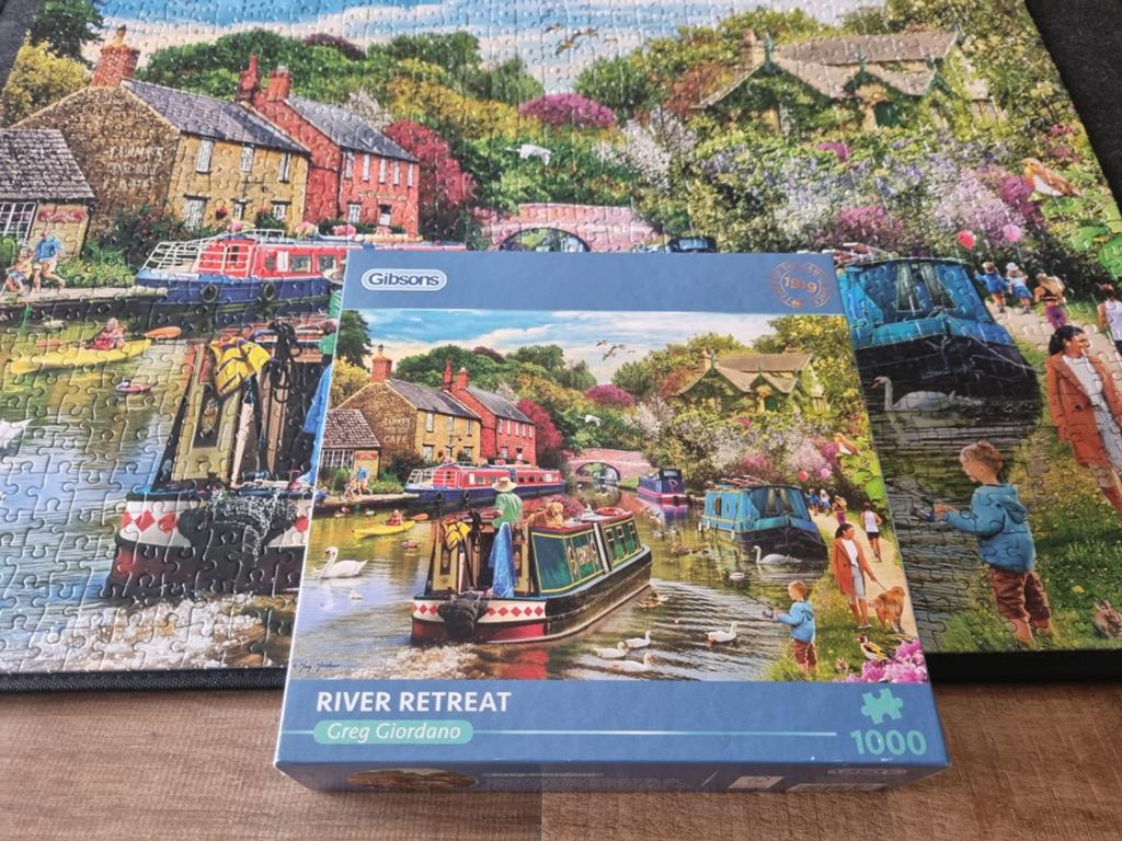 Gibson puzzel  River retreat, Ophalen of Verzenden, 500 t/m 1500 stukjes, Zo goed als nieuw