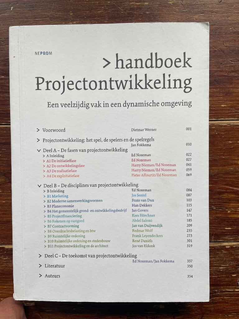Nozeman / Fokkema Handboek Projectontwikkeling 2008 1e druk, Beta, HBO, Ophalen of Verzenden, Nozeman / Fokkema