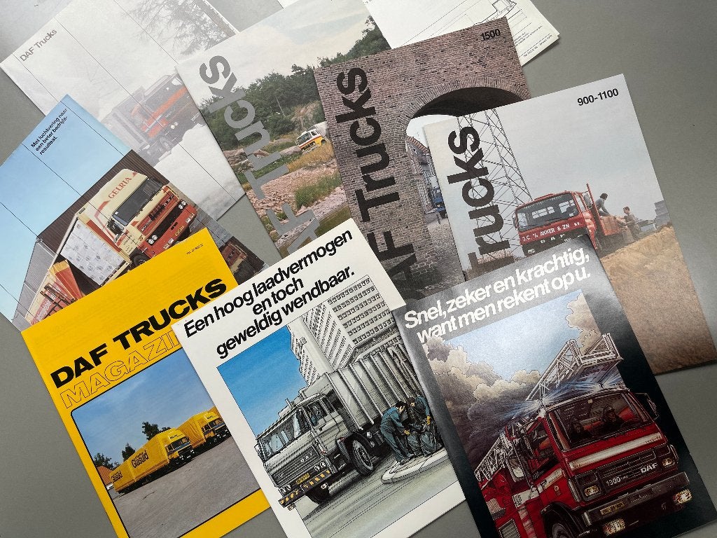 Verzameling DAF Trucks folders, brochures etc – jaren 70/80, Ophalen of Verzenden, Zo goed als nieuw, Overige merken