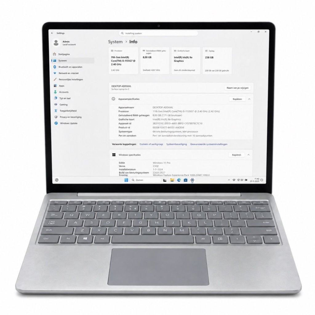 Microsoft Surface Go 2 I5 11TH 512GB 8GB | Incl Garantie, Computers en Software, Microsoft, Zo goed als nieuw, Support@microsoft.com