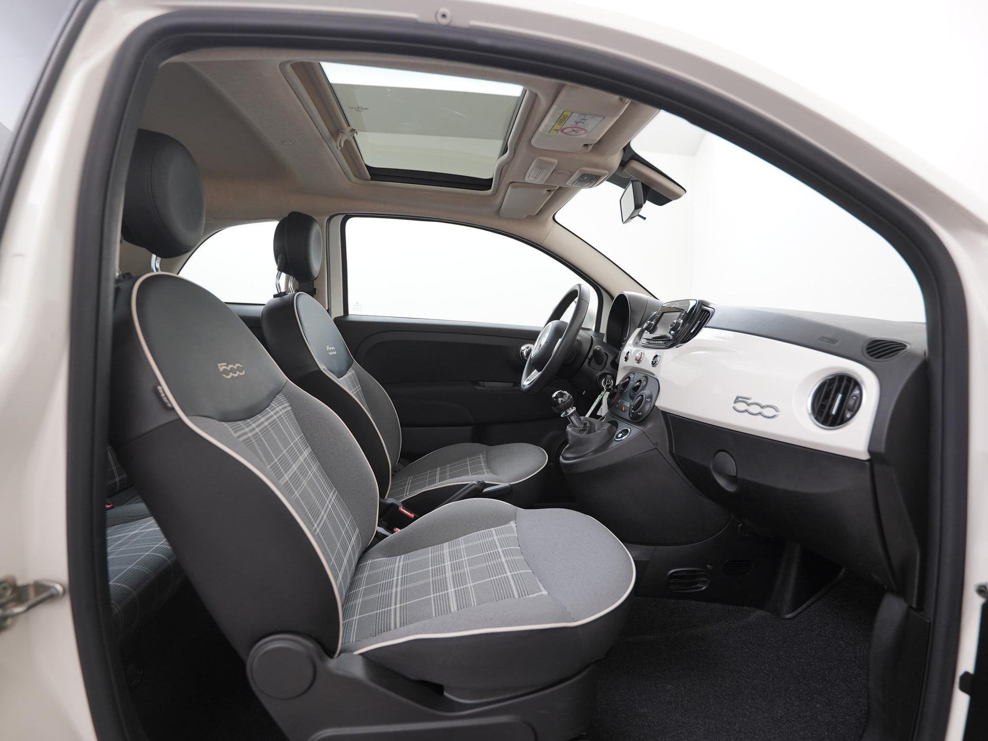 Fiat 500 0.9 TwinAir Turbo Collezione | Panoramadak | Naviga, Voorwielaandrijving, 12 maanden, Stof, Gebruikt
