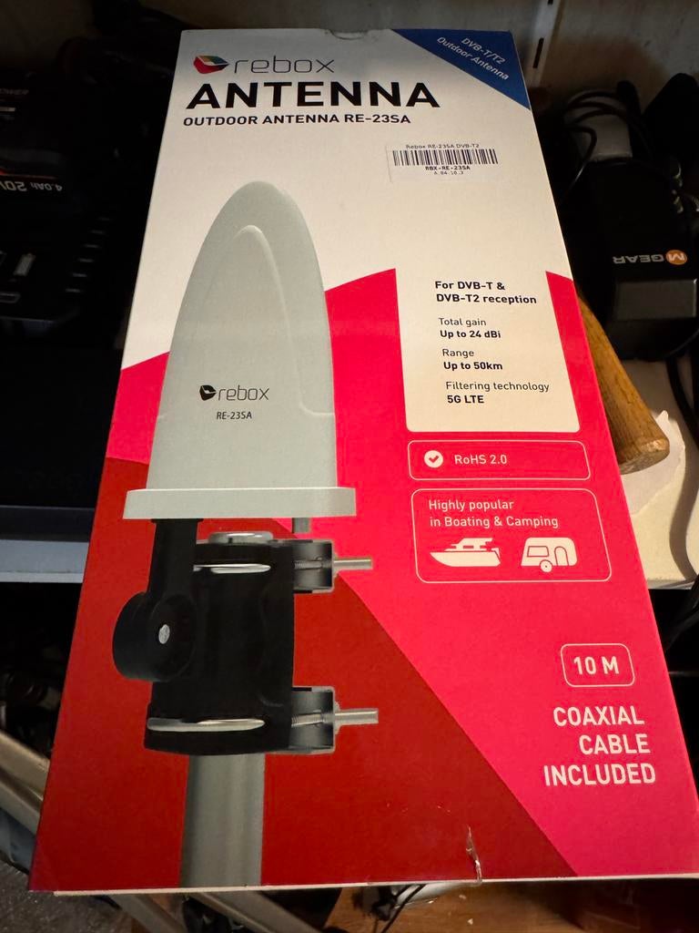 Rebox Outdoor Antenne RE-235A voor Caravan, Camper, Boot, Ophalen of Verzenden, Nieuw, Antenne