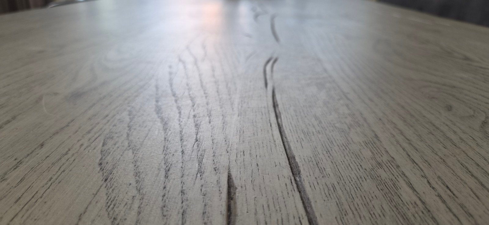 Eettafel 220x100x78 met metalen poten, Gebruikt, Industrieel, Landelijk, 200 cm of meer, 50 tot 100 cm