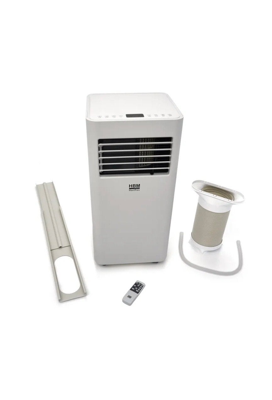 HBM Compacte Mobiele Airco 2050W 27m², Witgoed en Apparatuur, Airco's, Ophalen, Minder dan 60 m³, 3 snelheden of meer, Zo goed als nieuw