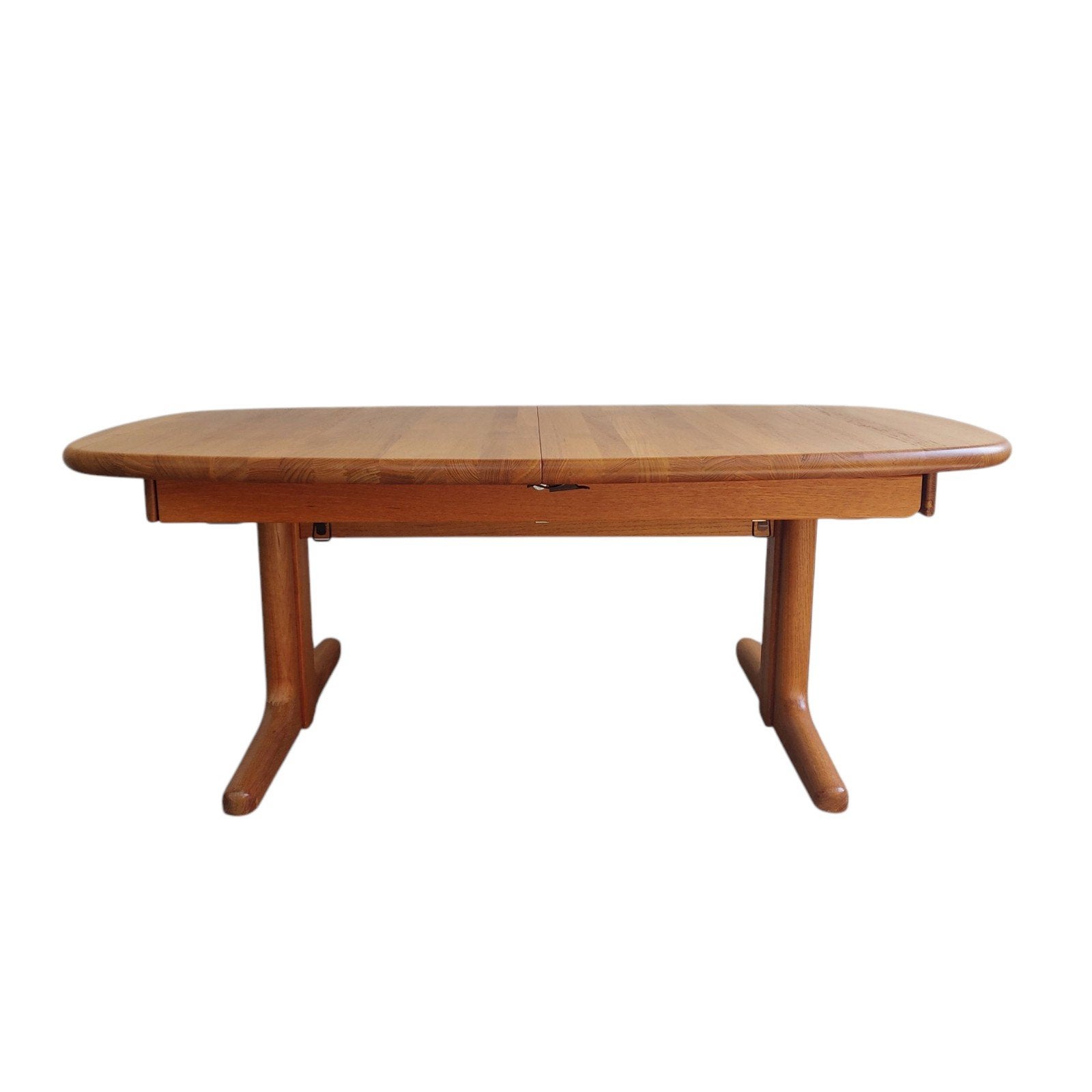 Vintage deense salontafel, hoogte verstelbaar + verlengbaar, Ophalen