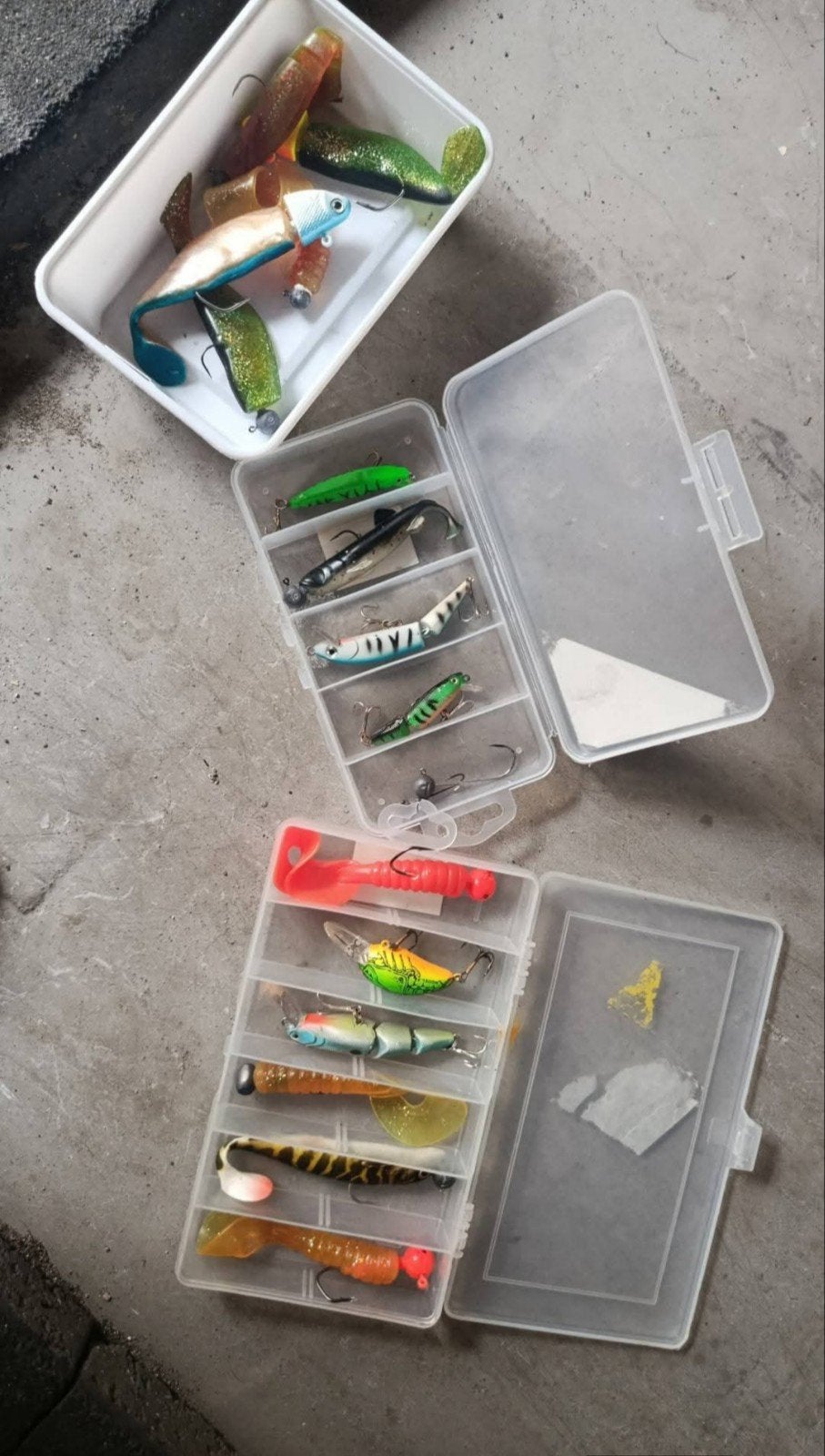 Complete vishengel set met kunstaas en molen, Ophalen, Gebruikt, Complete hengel