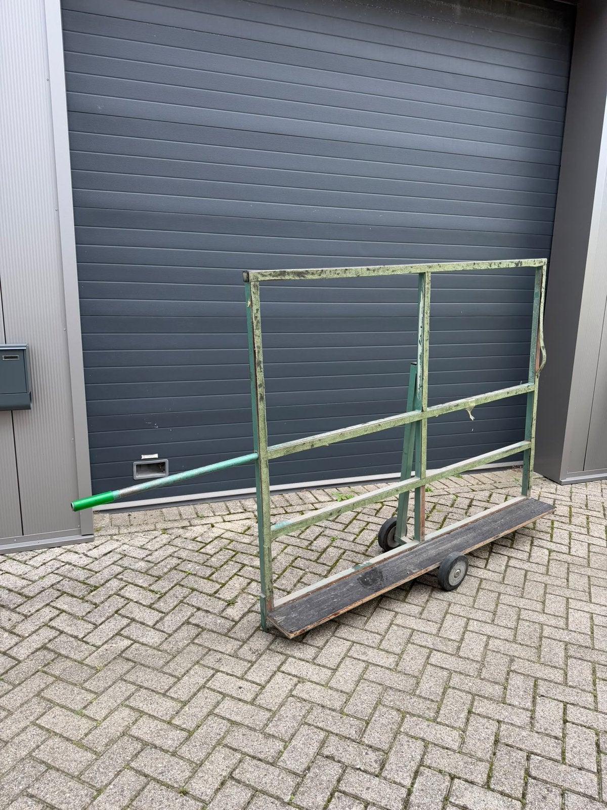 Zware professionele Glasbok / Glaskar, Ophalen