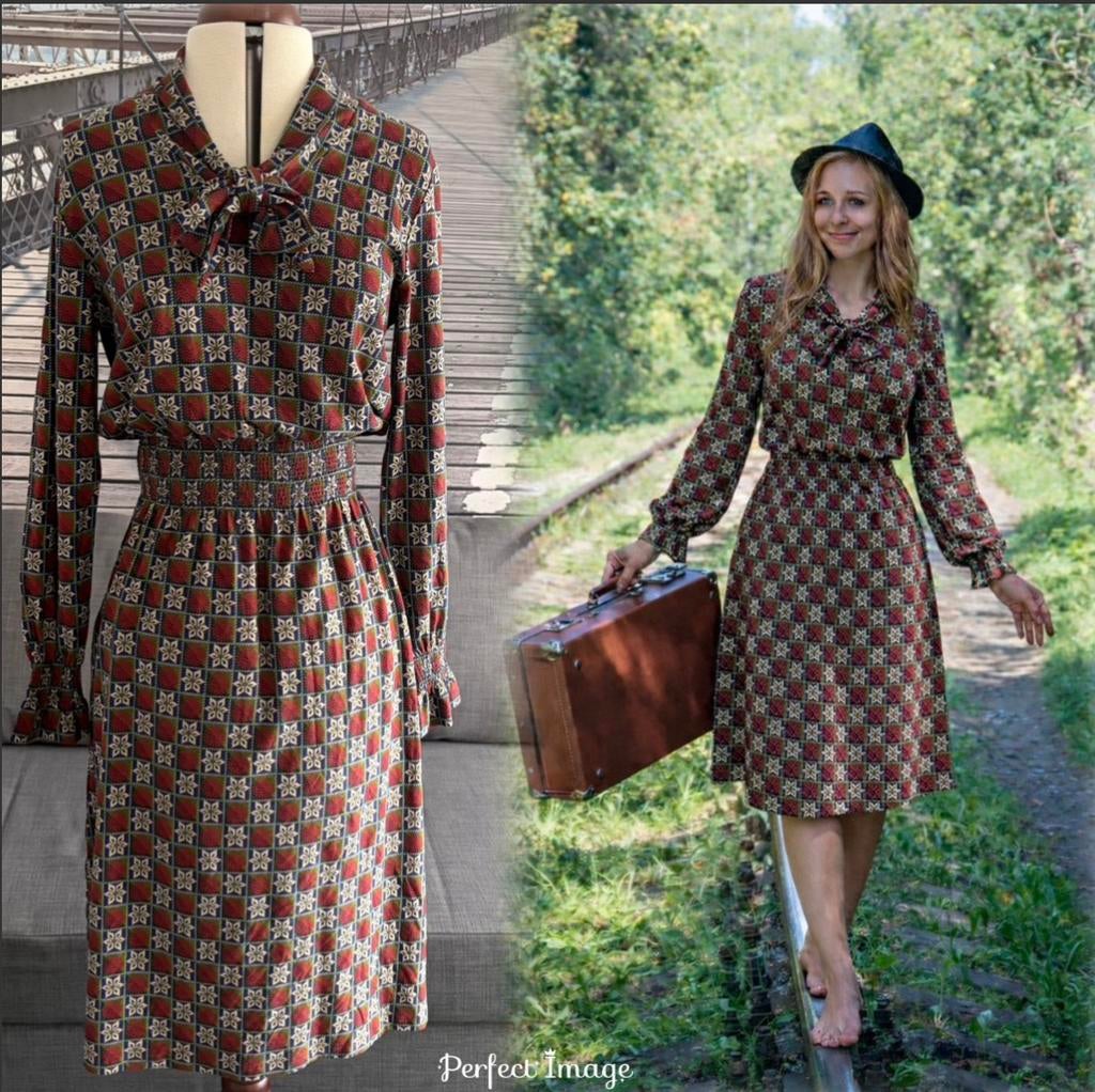 Bakery Ladies retro 70s jurk ‘’Scare”-M nieuw, Maat 38/40 (M), Overige kleuren, Nieuw, Ophalen of Verzenden