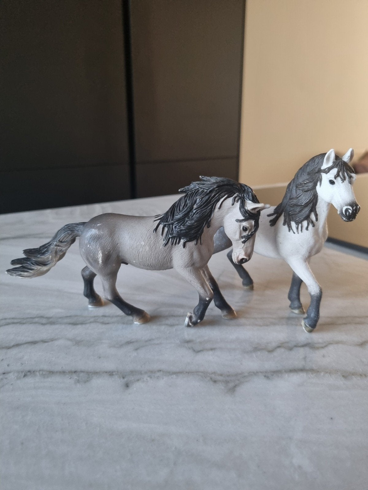 Schleich, Andalusiër set, Verzamelen, Ophalen of Verzenden, Gebruikt, Paard, Beeldje of Figuurtje