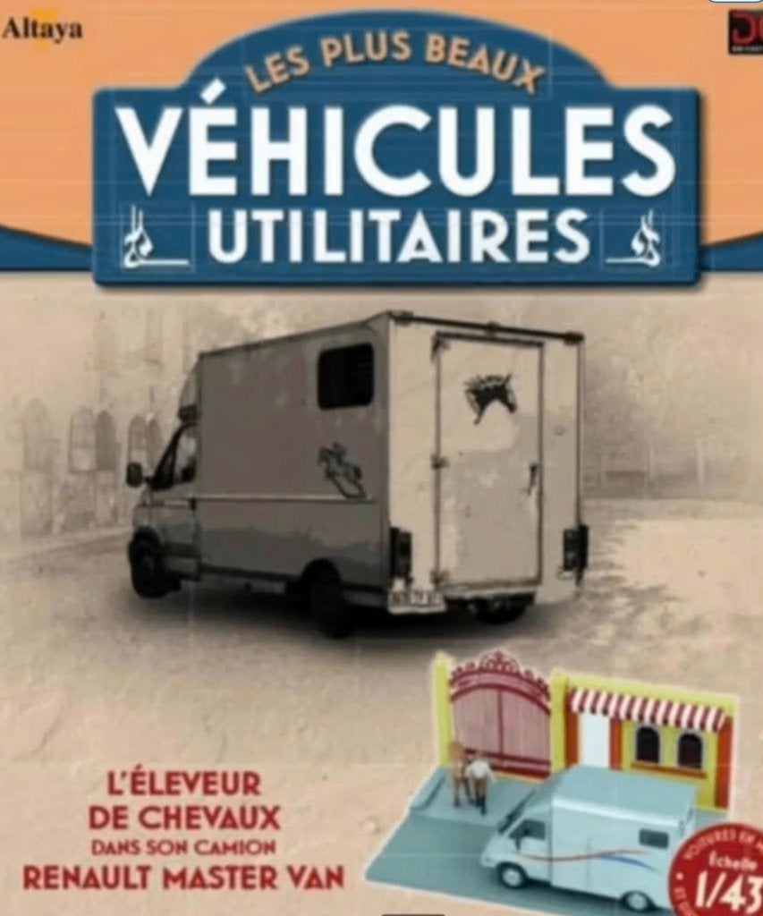Renault Master Paarden Van diorama 1/43 serie Utilitaires, Verzenden, Nieuw, Auto, Overige merken
