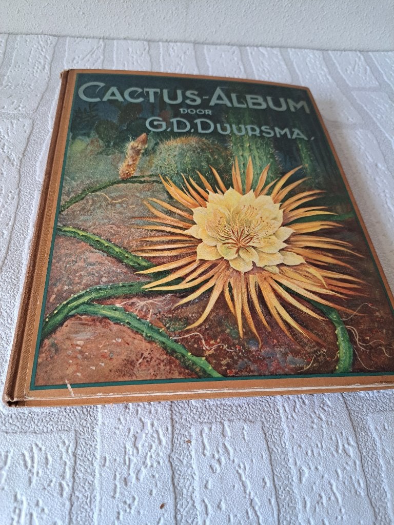 Vintage Cactus-Album G.D. Duursma (Pette Cacao, 1931), Ophalen of Verzenden, Gelezen, Plaatjesalbum