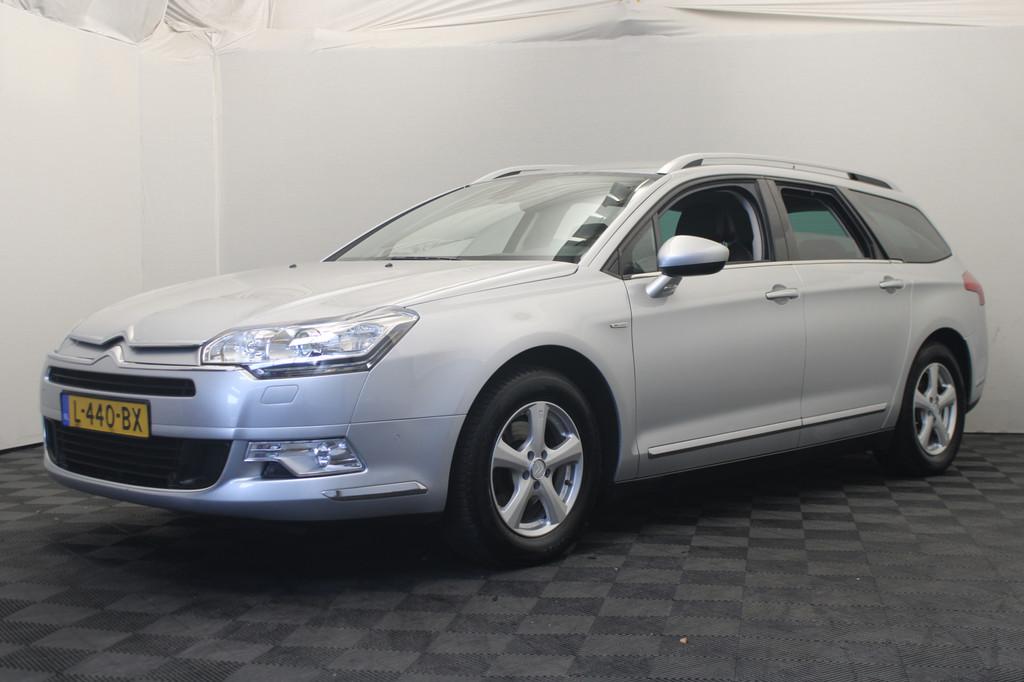 Citroën C5 Tourer 1.6 THP Exclusive |Massage|Camera|Stoelve, Euro 5, Gebruikt, Zwart, Leder en Stof