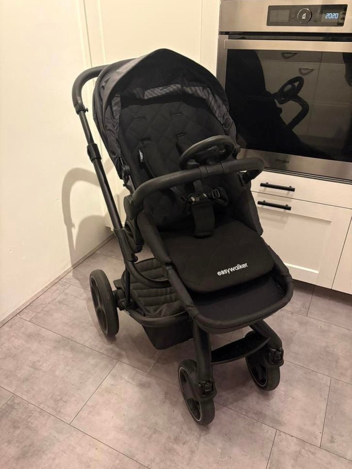 Easywalker Harvey 3 Premium kinderwagen + Duo as+ Cybex, Zo goed als nieuw, Combiwagen, Verstelbare duwstang, Ophalen