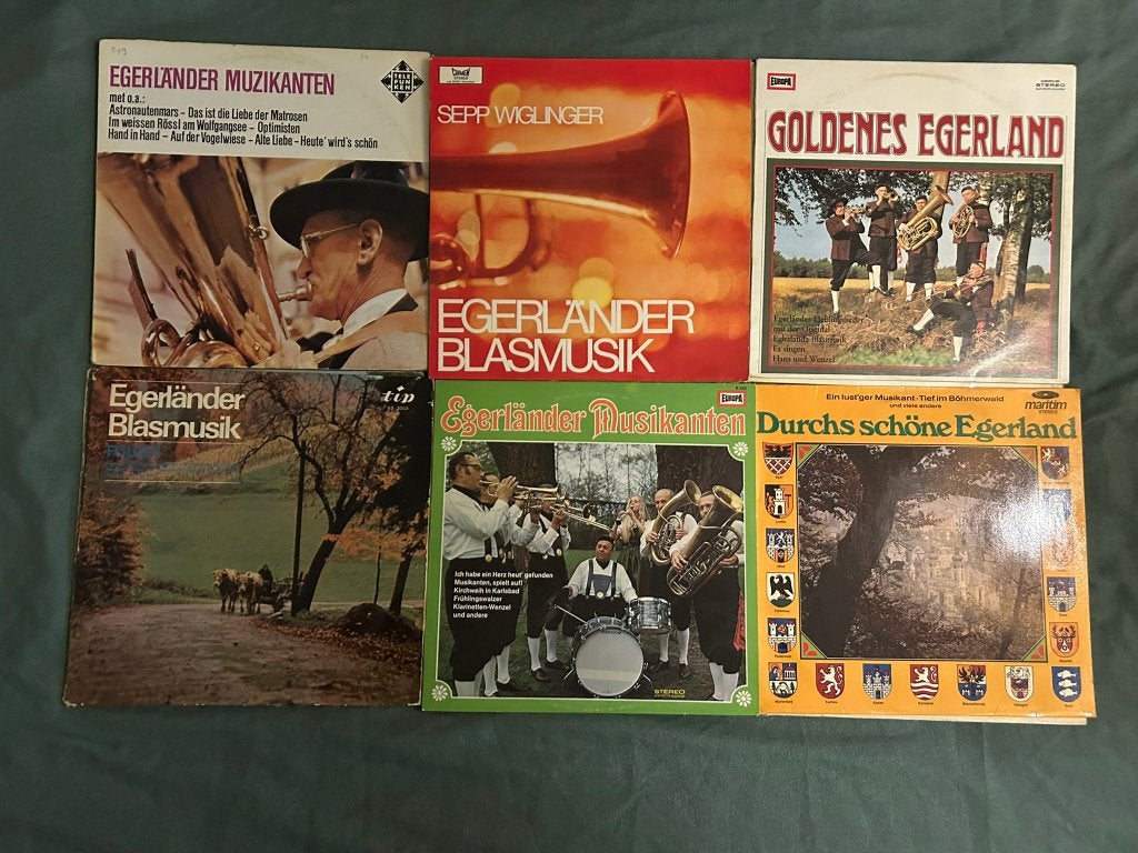 14 LP's Egerlander muziek (ook per stuk te koop), LP, Gebruikt, Traditioneel en Volksmuziek, Ophalen of Verzenden