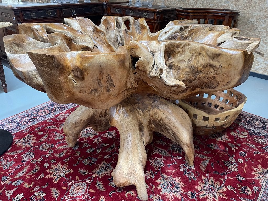 Uitgesneden Boomstam Tafel Onderstel, Huis en Inrichting, Tafelonderdelen, Ophalen, 50 tot 100 cm, Rechthoekig, Nieuw