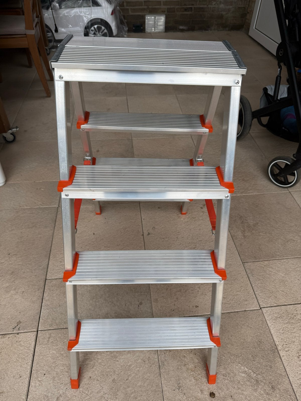 Dubbelzijdige aluminium ladder - Nieuw, Ophalen, Nieuw, Ladder, Opvouwbaar of Inschuifbaar