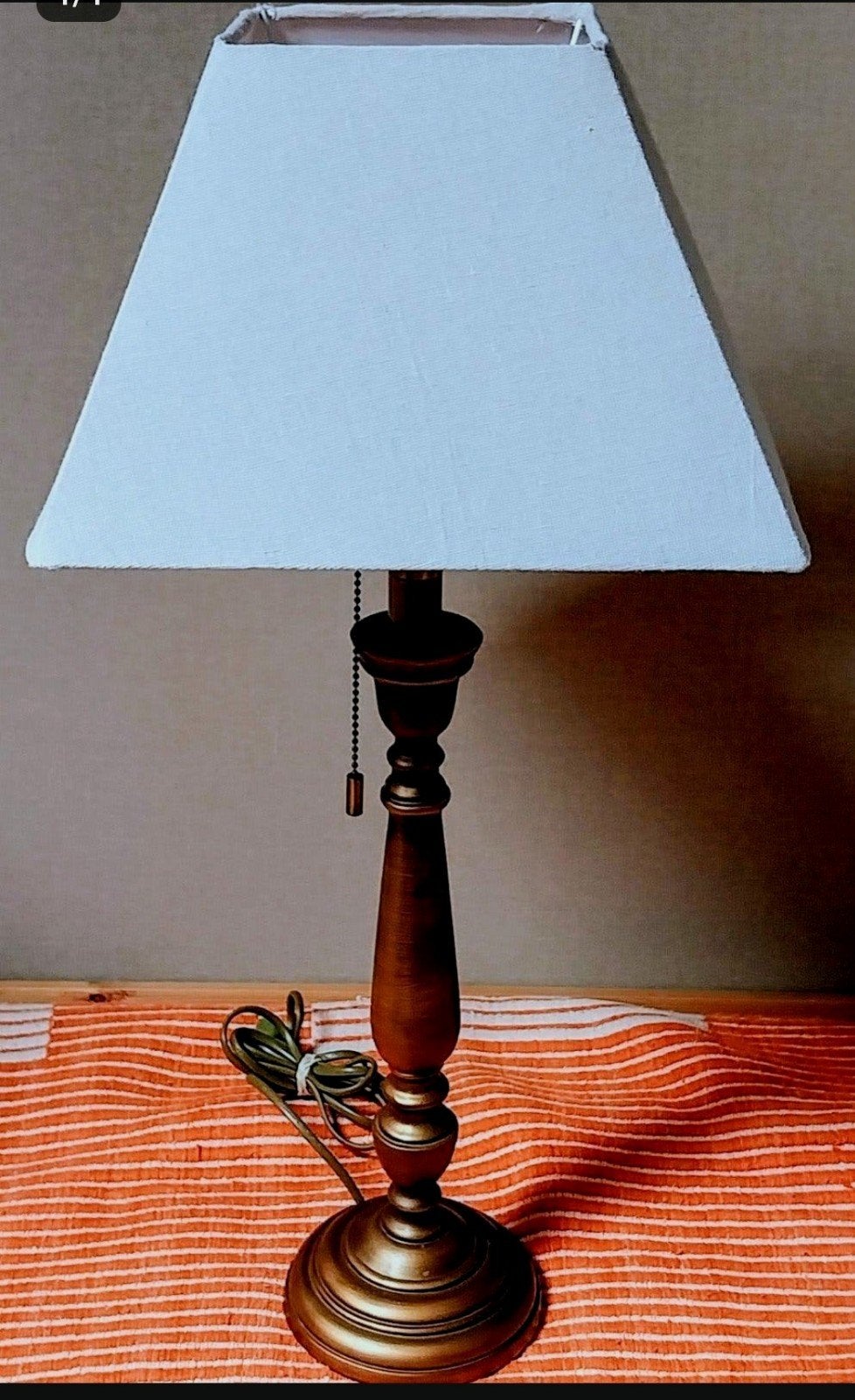 Vintage Bronzen Tafellamp Steinhauer 54 cm, Antiek en Kunst, Ophalen of Verzenden