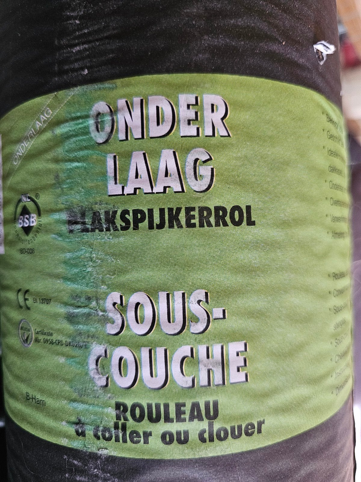 Aquaplan onderlaag plakspijkerrol 1x10m, Ophalen