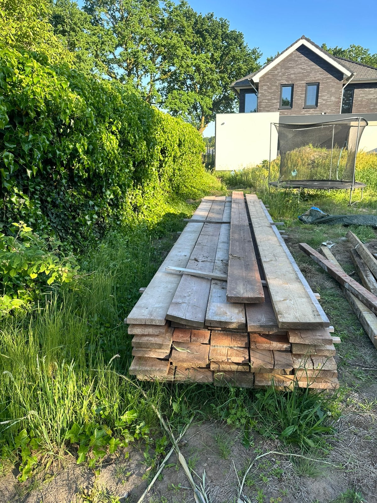 Steigerplanken, Ophalen of Verzenden, Zo goed als nieuw, Minder dan 180 cm, Palen