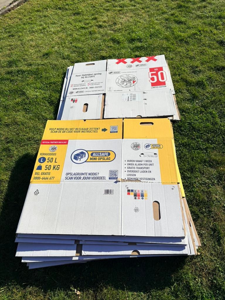 38 verhuisdozen, Doe-het-zelf en Verbouw, Kratten en Dozen, Ophalen, Doos, 40 tot 60 cm, Opvouwbaar