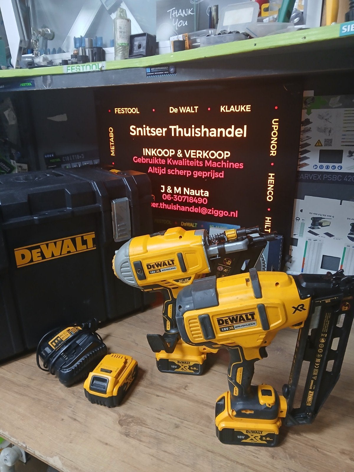 DeWALT Tackerset., Gebruikt, -, -, Ophalen of Verzenden
