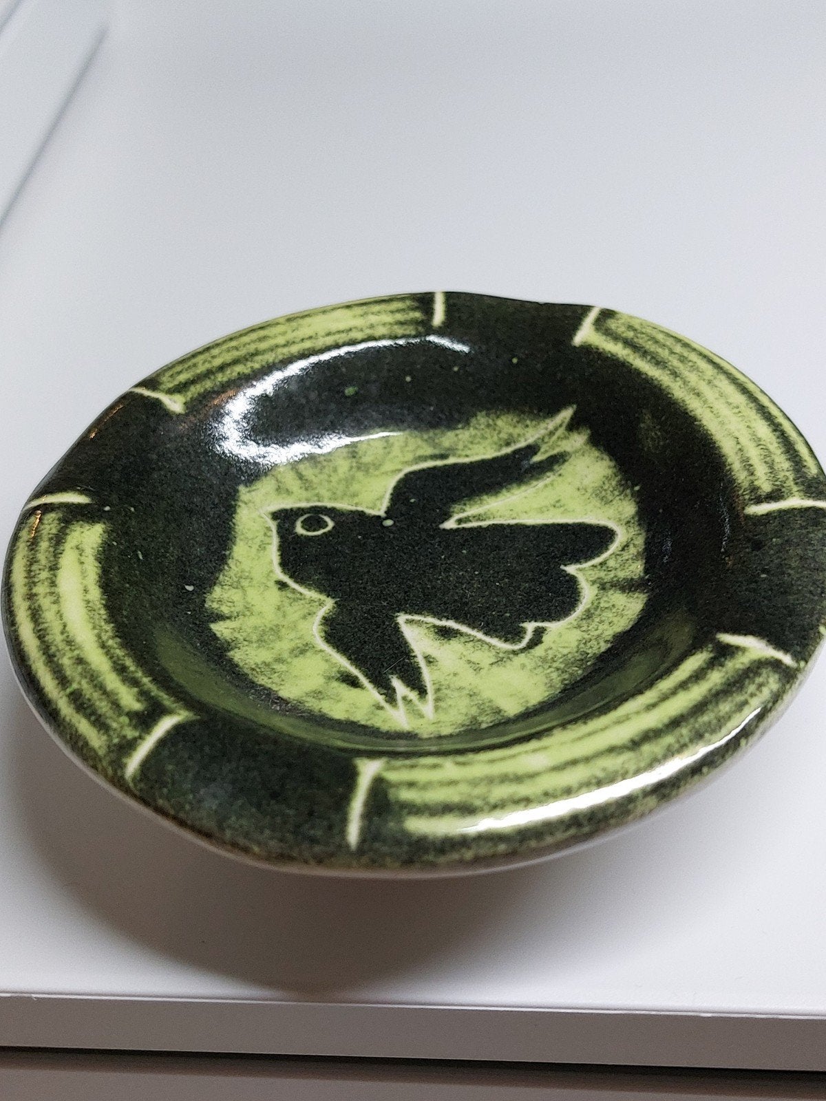De Gats Asbak Aardewerk met Vogelmotief, Ophalen of Verzenden