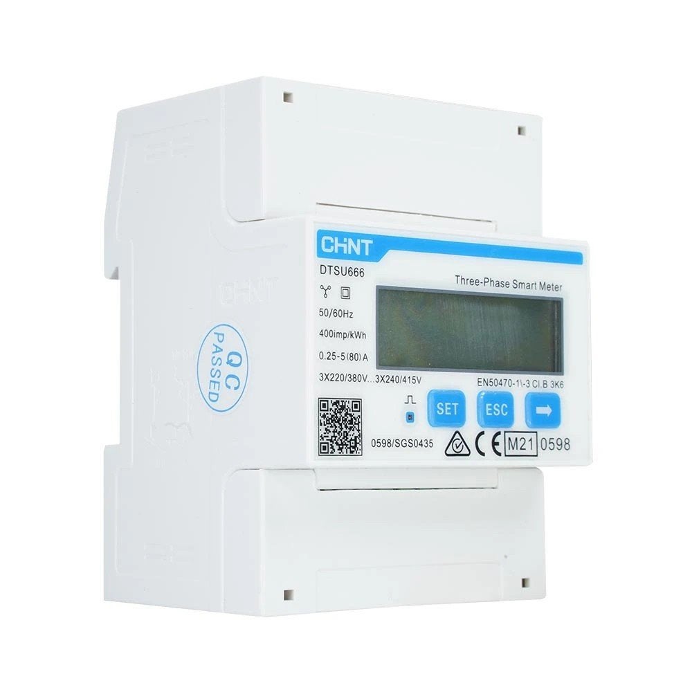 Chint DTSU666 3-fase Smart Energiemeter 3x230/400V Modbus, Ophalen of Verzenden, Nieuw